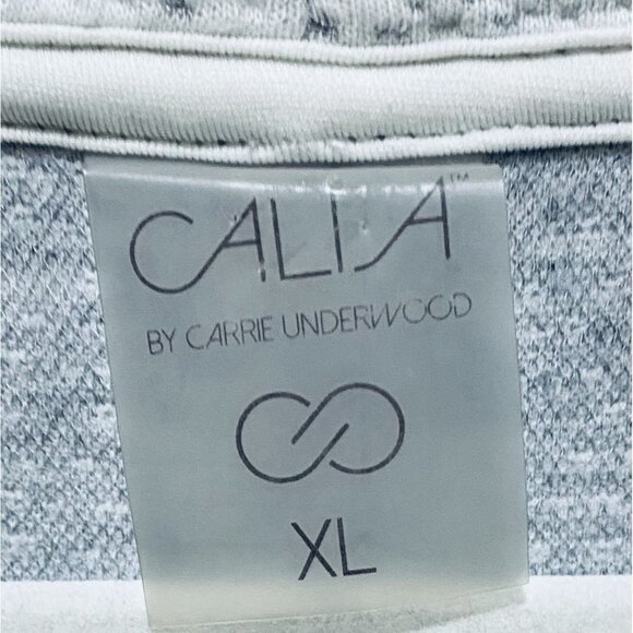 Calia Jacket Womens XL Heather Gray Bubble Cloud Zip Up Yoga Working Walking - Picture 4 of 5